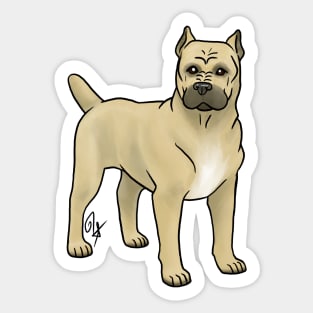 Dog - Cane Corso - Cropped Fawn Sticker